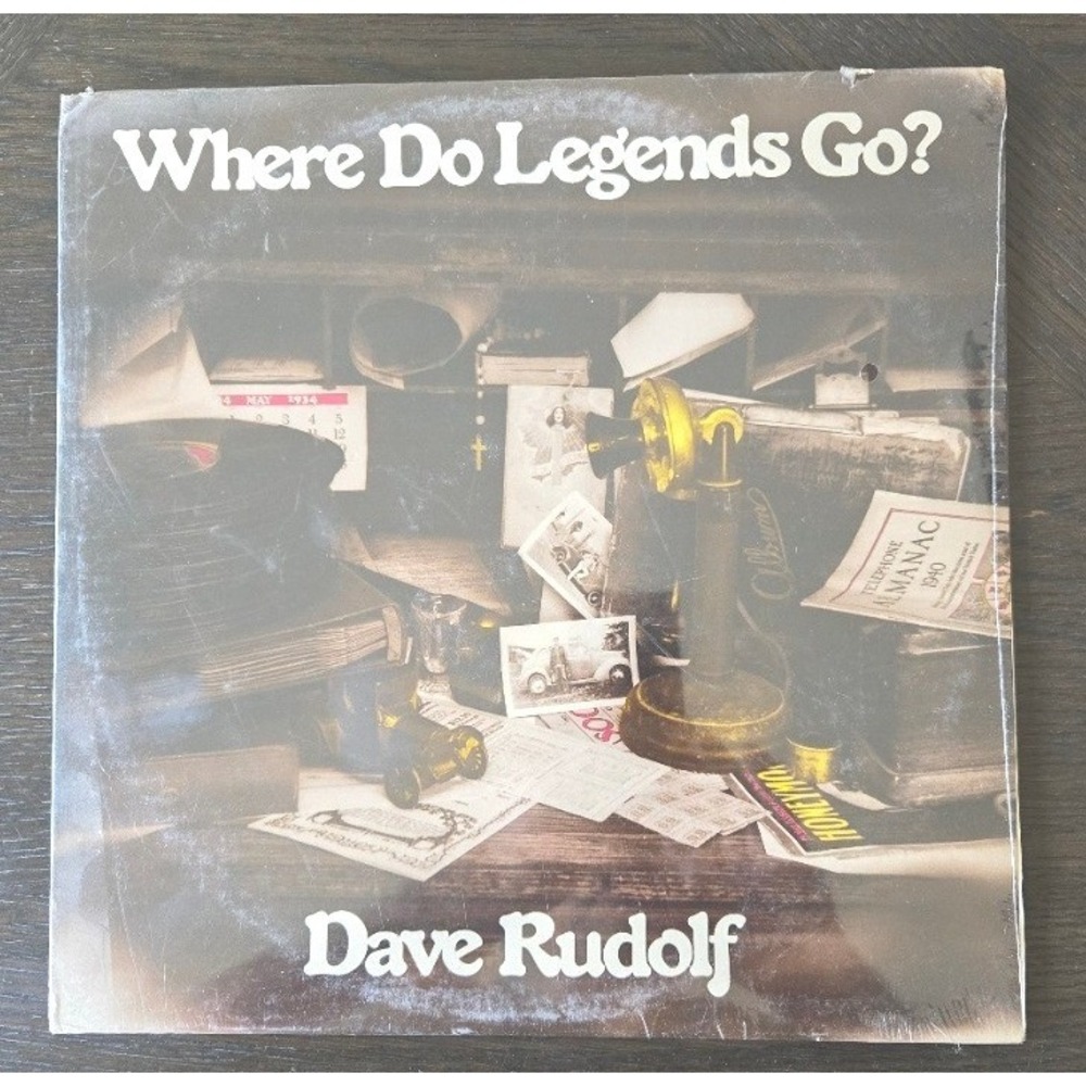 Dave Rudolf - Where Do Legends Go? Vinyl LP Armada Records Folk Rock 1979